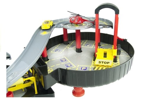 LEAN Toys Parking Garaż Samochodowy Koło Walizka Dwupoziomowy