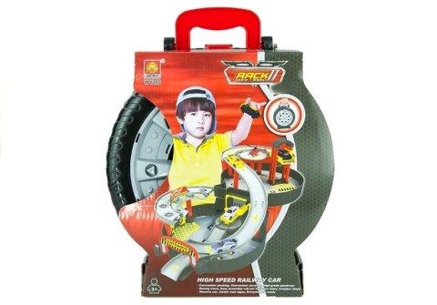 LEAN Toys Parking Garaż Samochodowy Koło Walizka Dwupoziomowy