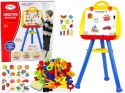 LEAN Toys Tablica Magnetyczna Stojąca Pisak Magnes Niebieska