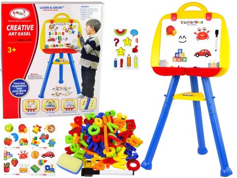 LEAN Toys Tablica Magnetyczna Stojąca Pisak Magnes Niebieska LEAN Toys Tablica Magnetyczna Stojąca Pisak Magnes Niebieska