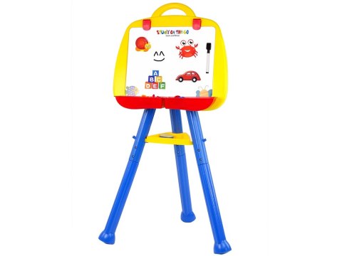 LEAN Toys Tablica Magnetyczna Stojąca Pisak Magnes Niebieska LEAN Toys Tablica Magnetyczna Stojąca Pisak Magnes Niebieska