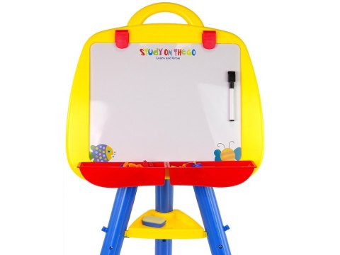 LEAN Toys Tablica Magnetyczna Stojąca Pisak Magnes Niebieska LEAN Toys Tablica Magnetyczna Stojąca Pisak Magnes Niebieska