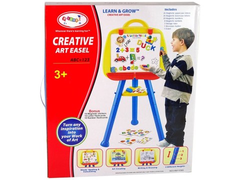 LEAN Toys Tablica Magnetyczna Stojąca Pisak Magnes Niebieska LEAN Toys Tablica Magnetyczna Stojąca Pisak Magnes Niebieska