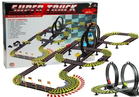 LEAN Toys Tor Wyścigowy 11 Metrów + 2 Autka Zasilacz LEAN Toys Tor Wyścigowy 11 Metrów + 2 Autka Zasilacz