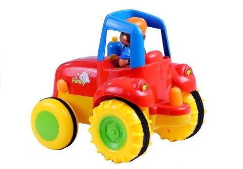LEAN Toys Traktor Przyczepa Zwierzątka Gra Świeci Odgłosy