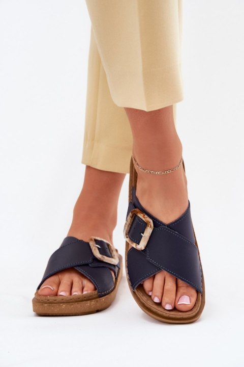 Sandał Klapki Model Inblu ED0003IU Navy - Step in style Sandał Klapki Model Inblu ED0003IU Navy - Step in style