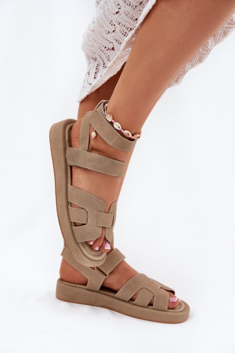 Sandały Model Uvissa NN617 Khaki - Step in style Sandały Model Uvissa NN617 Khaki - Step in style