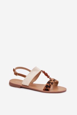 Sandały Model Virona BJ717 Panterka Brown - Step in style