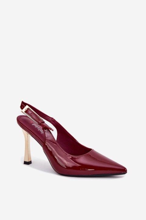 Szpilki Model Rivori LE116P Bordo - Step in style Szpilki Model Rivori LE116P Bordo - Step in style