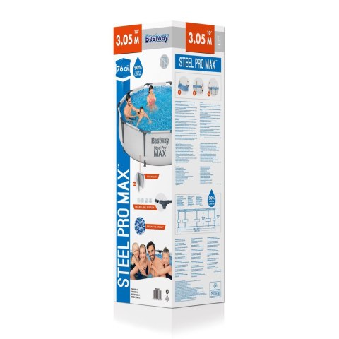 Bestway Basen Ogrodowy Stelażowy 305 x 76 cm Bestway 56406 Bestway Basen Ogrodowy Stelażowy 305 x 76 cm Bestway 56406