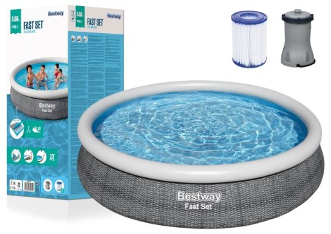 Bestway Basen Rozporowy 366 x 76 cm Bestway 57445 Bestway Basen Rozporowy 366 x 76 cm Bestway 57445