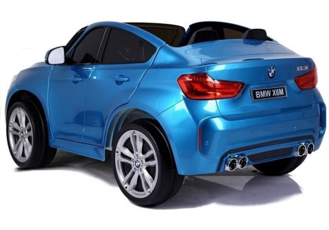 LEAN CARS Auto Na Akumulator BMW X6M Niebieskie Lakierowane LEAN CARS Auto Na Akumulator BMW X6M Niebieskie Lakierowane