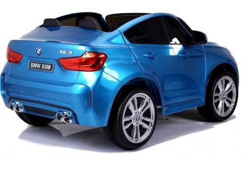 LEAN CARS Auto Na Akumulator BMW X6M Niebieskie Lakierowane LEAN CARS Auto Na Akumulator BMW X6M Niebieskie Lakierowane