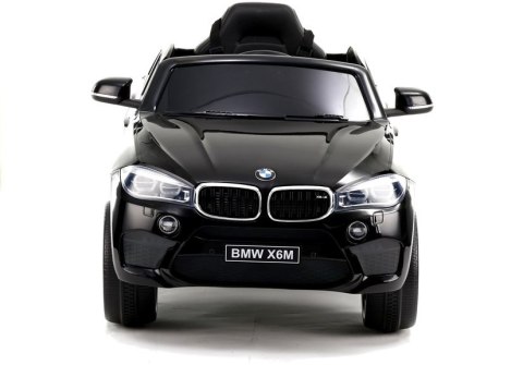 LEAN CARS Auto na Akumulator BMW X6 Czarne Skóra, EVA