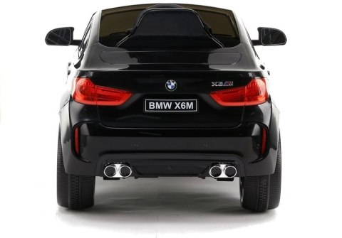 LEAN CARS Auto na Akumulator BMW X6 Czarne Skóra, EVA