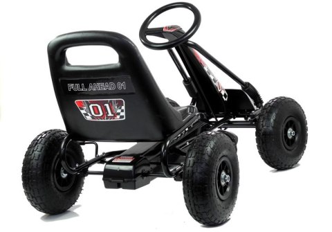 LEAN CARS Gokart Czarny A-15 Pompowane Koła LEAN CARS Gokart Czarny A-15 Pompowane Koła