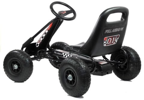 LEAN CARS Gokart Czarny A-15 Pompowane Koła LEAN CARS Gokart Czarny A-15 Pompowane Koła