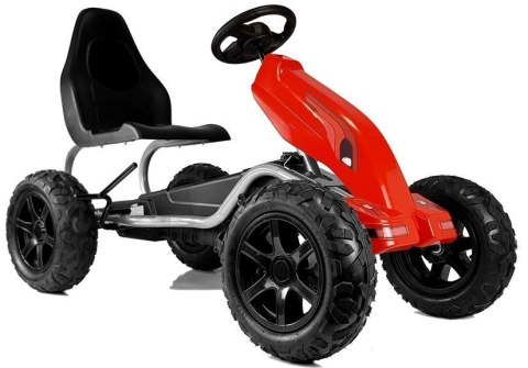 LEAN CARS Gokart na Pedały B012 Pompowane Koła Czerwony LEAN CARS Gokart na Pedały B012 Pompowane Koła Czerwony