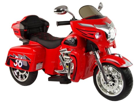 LEAN CARS Motor Na Akumulator Trójkołowy Goldwing Czerwony LEAN CARS Motor Na Akumulator Trójkołowy Goldwing Czerwony