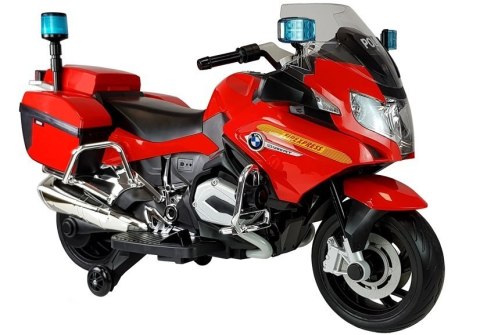 LEAN CARS Motor na Akumulator BMW R1200 Policja Czerwony LEAN CARS Motor na Akumulator BMW R1200 Policja Czerwony