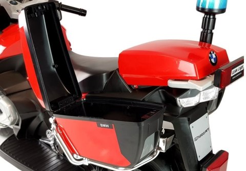 LEAN CARS Motor na Akumulator BMW R1200 Policja Czerwony LEAN CARS Motor na Akumulator BMW R1200 Policja Czerwony
