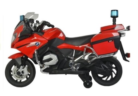 LEAN CARS Motor na Akumulator BMW R1200 Policja Czerwony LEAN CARS Motor na Akumulator BMW R1200 Policja Czerwony