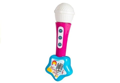 LEAN Toys Gitara Elektryczna Mikrofon Struny Zabawka Róż
