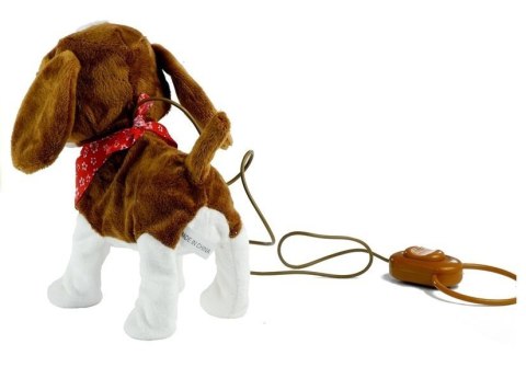 LEAN Toys Interaktywny Piesek na Smyczy Rusza Ogonem Śpiewa