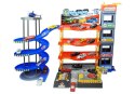 LEAN Toys Parking Poziomowy Tor Winda 4 Autka Helikopter