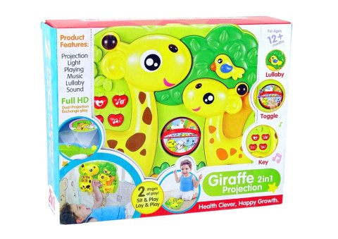 LEAN Toys Projektor Panel Do Łóżeczka Zawieszka Żyrafy Dźwięk