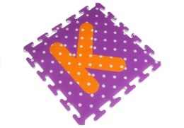 LEAN Toys Puzzle Piankowe Kolorowe Alfabet i Cyferki 36 elementów