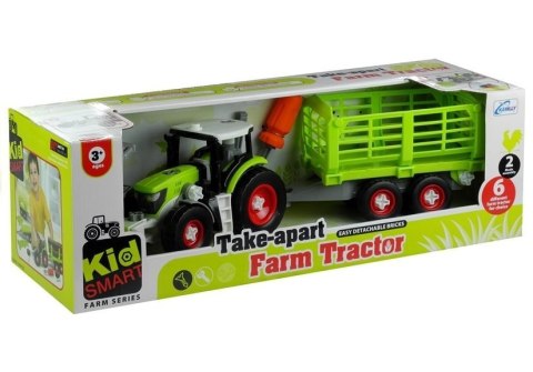 LEAN Toys Rozkręcany Traktor z Otwierana Przyczepą 43 cm LEAN Toys Rozkręcany Traktor z Otwierana Przyczepą 43 cm