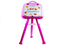 LEAN Toys Tablica Magnetyczna Stojąca Pisak Magnes Różowa