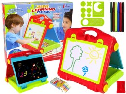 LEAN Toys Tablica Składana w Walizkę Dwustronna 2w1 Na Kredę