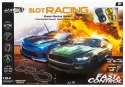 LEAN Toys Tor Wyścigowy 2 Autka Kontrolery Slot Cars 1:64