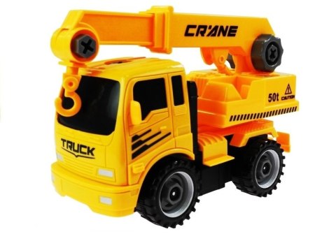 LEAN Toys Zestaw Pojazdów Do Rozkręcania Betoniarka Wywrotka
