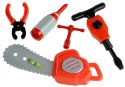 LEAN Toys Zestaw Strażaka Wóz Hełm Gaśnica Piła 14 Elementów