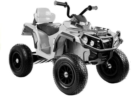 LEAN CARS Quad na Akumulator BDM0906 Pompowane Koła Biały LEAN CARS Quad na Akumulator BDM0906 Pompowane Koła Biały