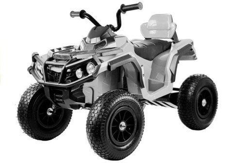 LEAN CARS Quad na Akumulator BDM0906 Pompowane Koła Biały LEAN CARS Quad na Akumulator BDM0906 Pompowane Koła Biały
