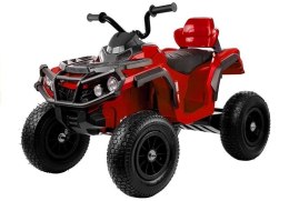 LEAN CARS Quad na Akumulator BDM0906 Pompowane Koła Czerwony
