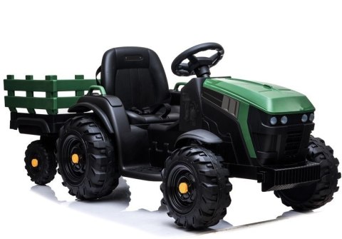 LEAN CARS Traktor z Przyczepą na akumulator BDM0925 Zielony Wojskowy LEAN CARS Traktor z Przyczepą na akumulator BDM0925 Zielony Wojskowy