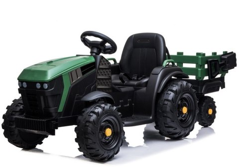 LEAN CARS Traktor z Przyczepą na akumulator BDM0925 Zielony Wojskowy LEAN CARS Traktor z Przyczepą na akumulator BDM0925 Zielony Wojskowy