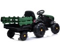 LEAN CARS Traktor z Przyczepą na akumulator BDM0925 Zielony Wojskowy