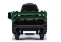 LEAN CARS Traktor z Przyczepą na akumulator BDM0925 Zielony Wojskowy