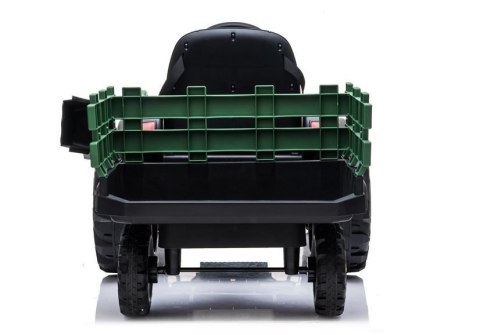 LEAN CARS Traktor z Przyczepą na akumulator BDM0925 Zielony Wojskowy LEAN CARS Traktor z Przyczepą na akumulator BDM0925 Zielony Wojskowy