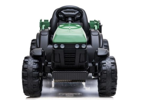 LEAN CARS Traktor z Przyczepą na akumulator BDM0925 Zielony Wojskowy LEAN CARS Traktor z Przyczepą na akumulator BDM0925 Zielony Wojskowy