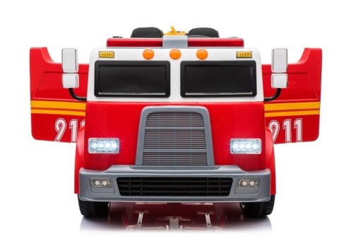 LEAN CARS Wóz Strażacki na Akumulator Czerwony Dla Dzieci Pilot LL911 LEAN CARS Wóz Strażacki na Akumulator Czerwony Dla Dzieci Pilot LL911