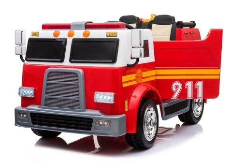 LEAN CARS Wóz Strażacki na Akumulator Czerwony Dla Dzieci Pilot LL911 LEAN CARS Wóz Strażacki na Akumulator Czerwony Dla Dzieci Pilot LL911