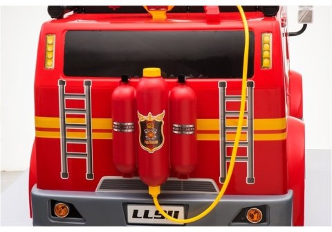 LEAN CARS Wóz Strażacki na Akumulator Czerwony Dla Dzieci Pilot LL911 LEAN CARS Wóz Strażacki na Akumulator Czerwony Dla Dzieci Pilot LL911