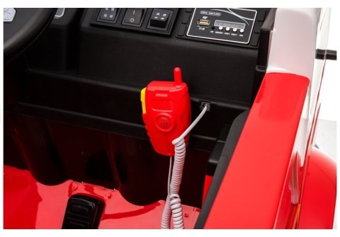 LEAN CARS Wóz Strażacki na Akumulator Czerwony Dla Dzieci Pilot LL911 LEAN CARS Wóz Strażacki na Akumulator Czerwony Dla Dzieci Pilot LL911